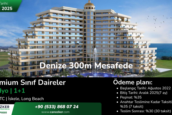 İskele Long Beach’te Euro Bazlı Kira Getirili Yatırım Fırsatı