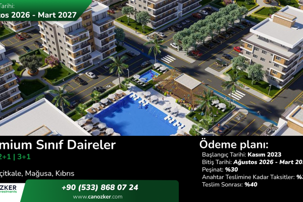 İSKELE LONG BEACH'E YAKIN DOĞA İLE İÇ İÇE MUHTEŞEM KONFORLU BİR YAŞAM