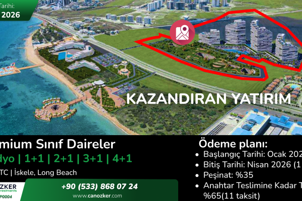 Long Beach İskele'de muhteşem bir proje